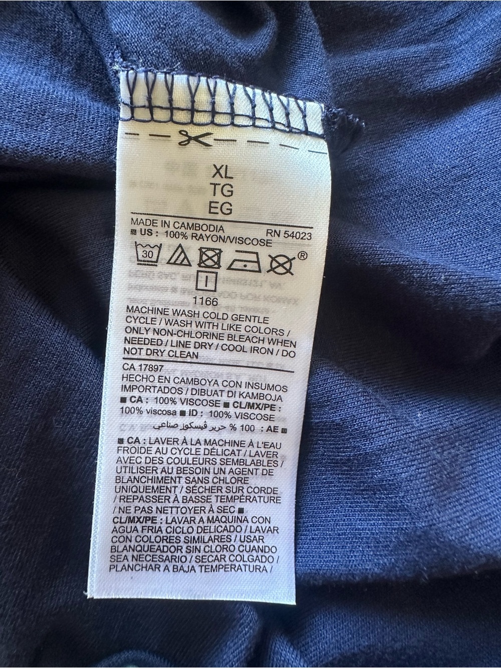 Old Navy Navy Long-Sleeve Raglan Top - Picture 6 of 10
